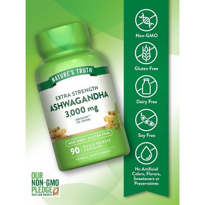 Nature's Truth Ashwagandha 3000mg | 90 Capsules
