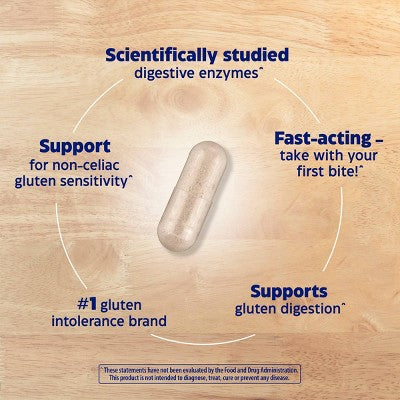 Enzymedica Digest Gold Fast-Acting Vegan Gluten Results for Gluten Intolerance Capsules - 60ct