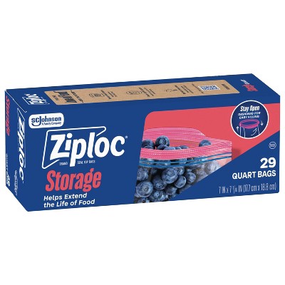 Ziploc Storage Quart Bags - 29ct