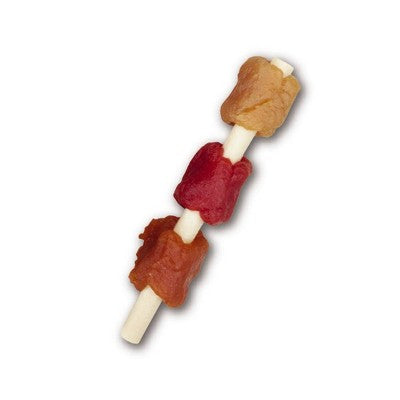 DreamBone Rawhide Free Dream Kabobz with Real Chicken,Beef and Pork Dog Treats - 18ct