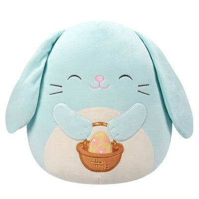 Squishmallows 16" Sammy Seafoam Green Bunny Holding Basket Large Plush