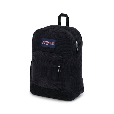 JanSport Cross Town Plus Remix 17" Backpack - Black: Corduroy Structured Bag
