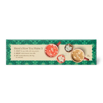 Christmas Hot Drink Bombs - Milk Chocolate & White Chocolate - 3oz - Favorite Day