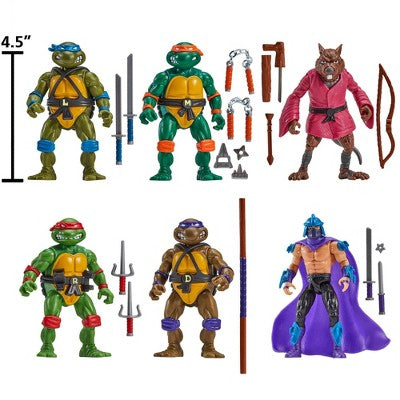 Teenage Mutant Ninja Turtles: Classic 4" Remastered Figure Bundle - 6pk (Target Exclusive)