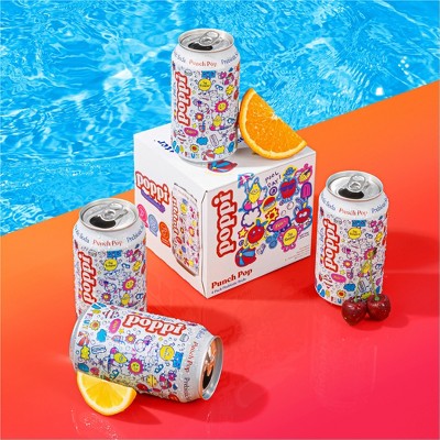 Poppi Punch Pop Prebiotic Beverage Soda - 4pk/12 fl oz Cans