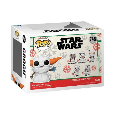 Funko POP! Star Wars: Mandalorian Holiday Grogu Snowman Figure