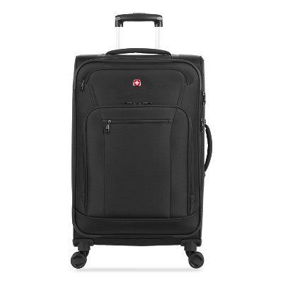 SWISSGEAR Zurich Softside Medium Checked Suitcase - Black