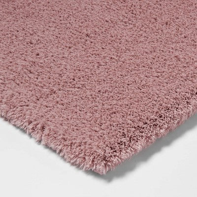 Spa Plush Contour Bath Rug Mauve - Threshold