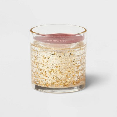 Gel LED Holiday Hearth Jar Candle 2.5oz - Threshold