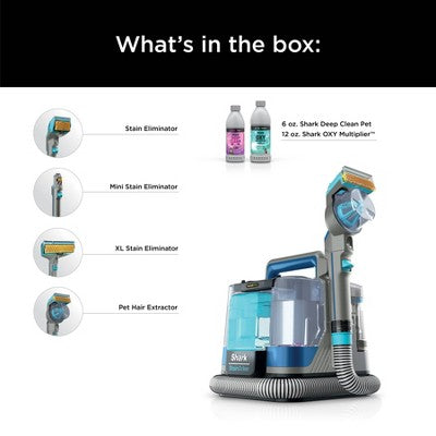 Shark StainStriker HairPro Portable Carpet, Upholstery & Area Rug Cleaner with Pet Mess & Hair Tools PX251TGT