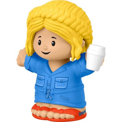 Fisher-Price Little People Denim Jumpsuit Mom Figure: Developmental Toy for Toddlers & Kids