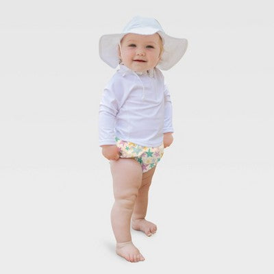 green sprouts Toddler Starfish Reusable Swim Diaper - 4T