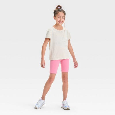 Girls' Bike Shorts - Cat & Jack Medium Pink L