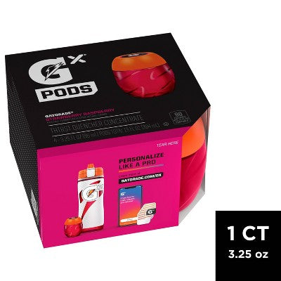 Gatorade Strawberry Raspberry GX POD Sport Drink - 4pk/3.25oz