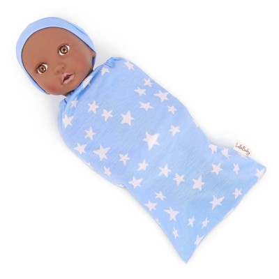LullaBaby 13" Floral Star Sleep Sacks Twin Dolls Set