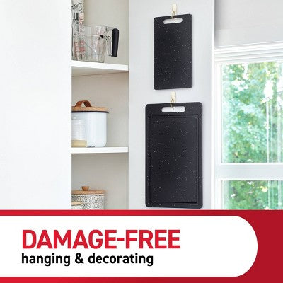 Command Damage-Free Medium 6 Wire Hooks and 8 Strips Cream Speckle