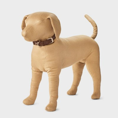 Dog Fashion Collar - L - Faux Leather Neutral - Boots & Barkley