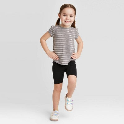 Toddler Girls' Bike Shorts - Cat & Jack Black 2T