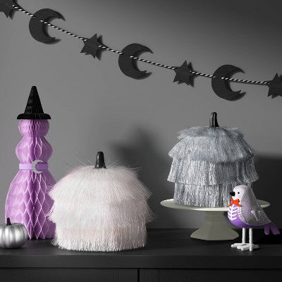 Large Fringed Pumpkin Figurine - Hyde and EEK! Boutique Iridescent