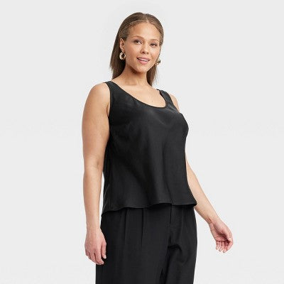 Women's Woven A New Day Black 3X