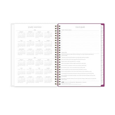 Rhi James for Blue Sky Weekly/Monthly Planner Notes (15 Month) Wirebound 5.875"x8.625" Printed - Floral Brushstroke