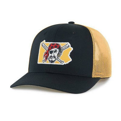 MLB Pittsburgh Pirates Gaze Hat: Adult Baseball Cap, Cotton & Polyester, Sports Team Logo, One Size