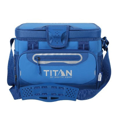 Titan by Arctic Zone Deep Freeze Zipperless Hardbody 12 Cans/8 qt Cooler - Cerulean Blue