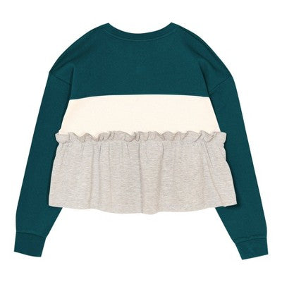 NFL Philadelphia Eagles Girls' Crew Neck Fleece Sweatshirt - L