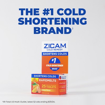 Zicam Cold Remedy Cold Shortening Medicated Zinc-Free Nasal Swabs - 20ct