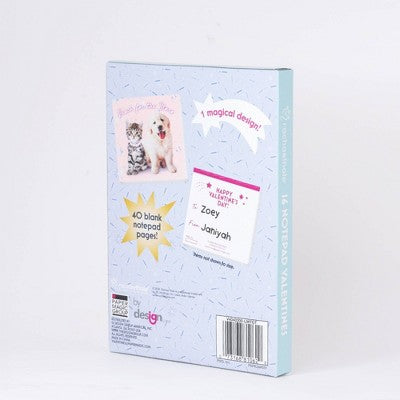 Paper Magic 16ct Rachael Hale Notepad Valentine's Day Exchange Cards