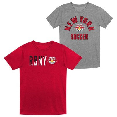 MLS New York Red Bulls Toddler Boys' 2pk Poly T-Shirt - 2T