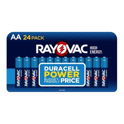 Rayovac High Energy AA Batteries 24pk - Alkaline Battery: Household, 1.5V, Single-Use