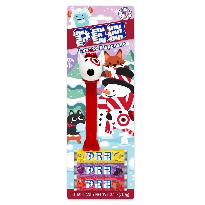 Pez Christmas Candy Bullseye Dispenser - 0.87oz