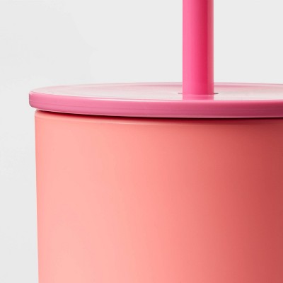 26oz Tumbler with Straw Coral - Sun Squad