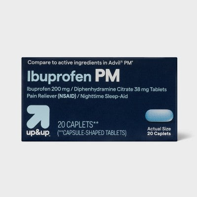 Ibuprofen PM Caplets - Diphenhydramine (NSAID) - 20ct - up&up