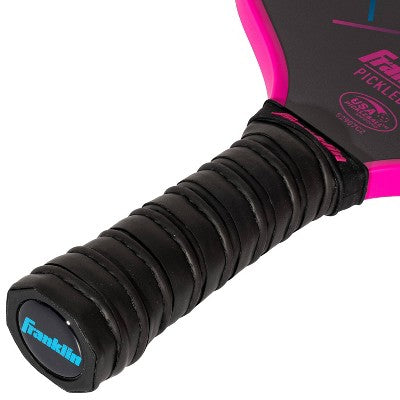 Franklin Sports 15.7'' Rove Traditional Pickleball Paddle - Pink/Purple: Fiberglass Core