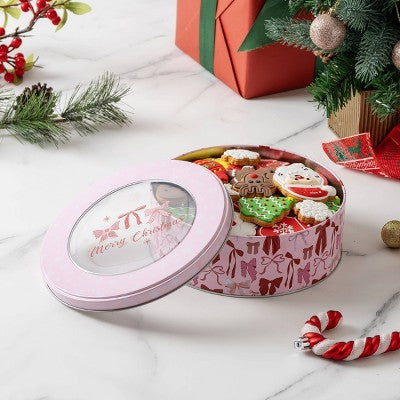 Cook With Color Round Food Storage Tin Bows