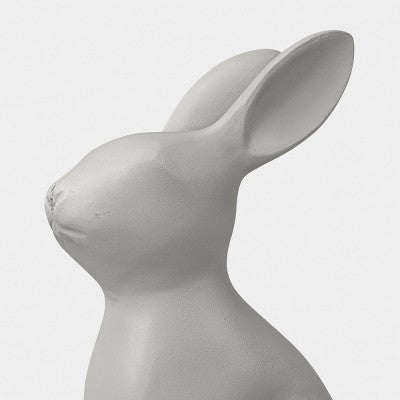 Large Cement Rabbit Outdoor Garden Figurine - Threshold Gray