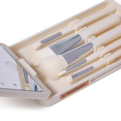 Light Up Mirror and Brush Set Cream - Bullseye's Playground
