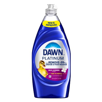Dawn Wild Jasmine Platinum Liquid Dish Soaps - 30 fl oz: Multi-Surface Cleaner, Removes Grease