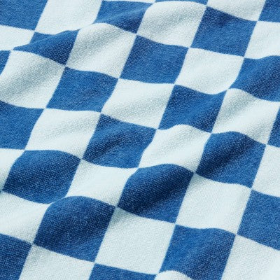 Blue Checker Beach Towel - Sun Squad