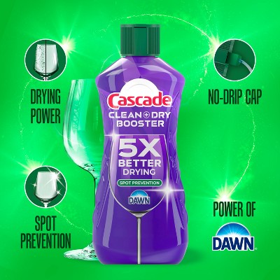 Cascade Clean + Dry Booster Dishwasher Rinse Aids - 16 fl oz