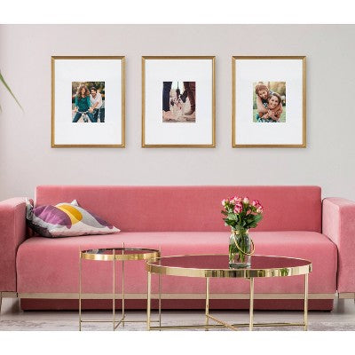 SINGLE Gold Frame, Gallery Wall Set, 16x20 Matted to 8x10 (LOCAL PICKUP ONLY)