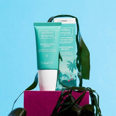 selfless by hyram Salicylic Acid and Sea Kelp Pore Clearing and Oil Control Face Serum - 1 fl oz