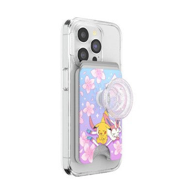 PopSockets Pokemon Magnetic Cell Phone Wallet with Grip and MagSafe Adapter Ring - Sakura Dreams