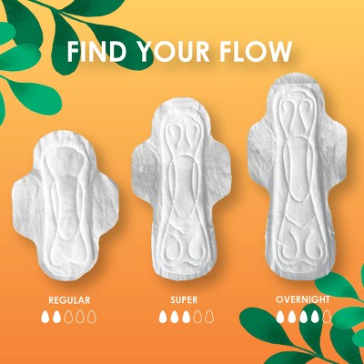 L . Ultra Thin Menstrual Pads - Super - 56ct