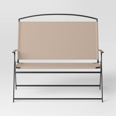 Sling Folding Outdoor Portable Patio Chair Tan - Room Essentials (LOCAL PICKUP ONLY)