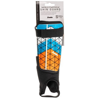 Franklin Sports Shin Guards 2pk - Blue/Orange S