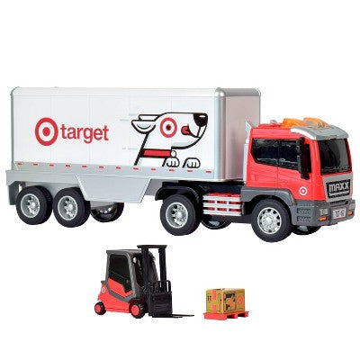 Maxx Action Bullseye's Highway Hauler Playset - Target Truck with Lights, Sounds and Accessories