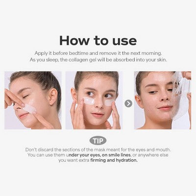 SUNGBOON EDITOR Deep Collagen Viral Glass Skin Korean Skincare Power Boosting Facial Mask for Firming and Restoration